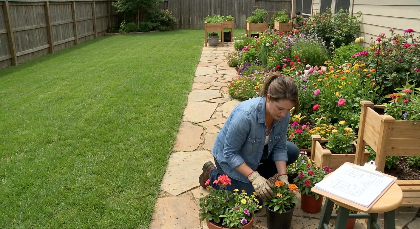 From Blank Yard to Blooming Haven: A Beginner’s Guide to Simple Garden Design